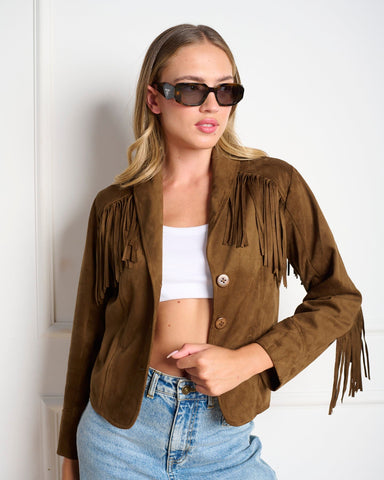 ג'קט פרנזים לנשים DALLAS בחום