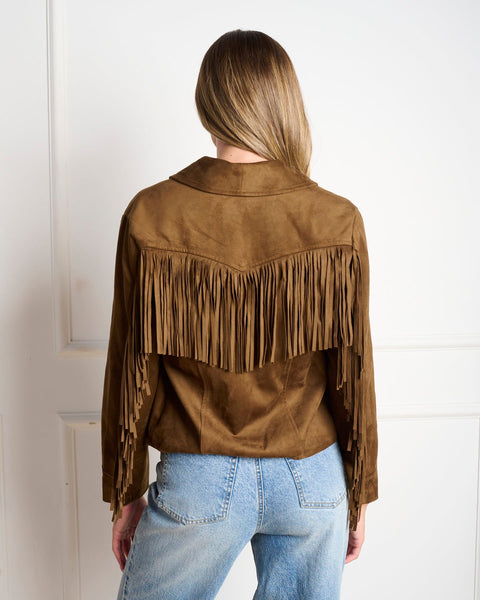 סטיב מאד - ג'קט פרנזים לנשים DALLAS בחום