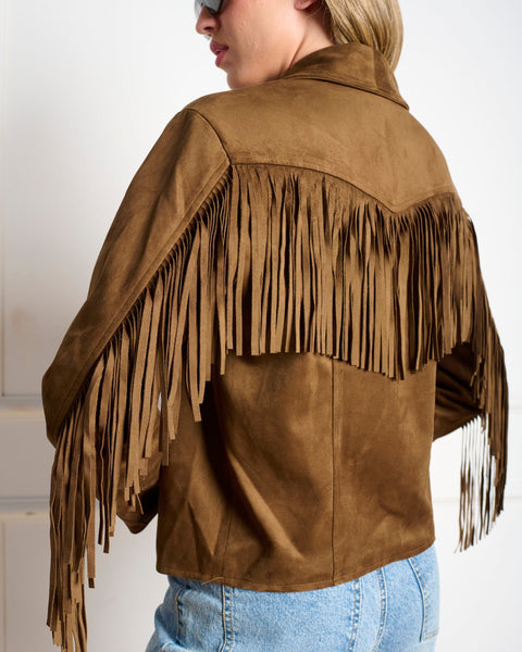 סטיב מאד - ג'קט פרנזים לנשים DALLAS בחום