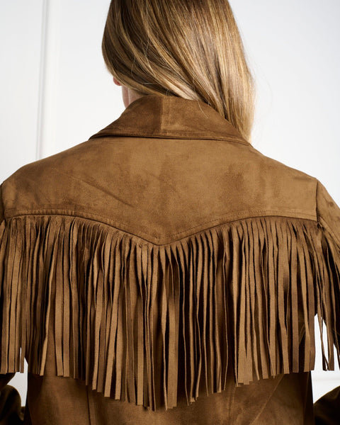 סטיב מאד - ג'קט פרנזים לנשים DALLAS בחום