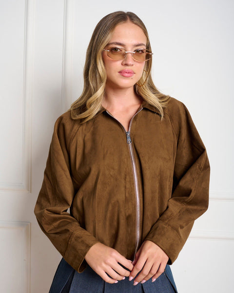 סטיב מאד - ג'קט בומבר לנשים MACKEY בקאמל