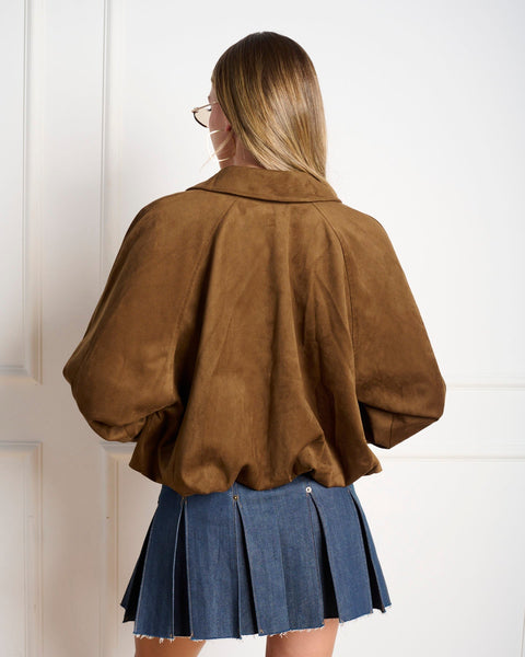 סטיב מאד - ג'קט בומבר לנשים MACKEY בקאמל