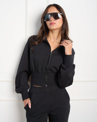 ג'קט ספורטיבי לנשים MIRANDA-T בשחור