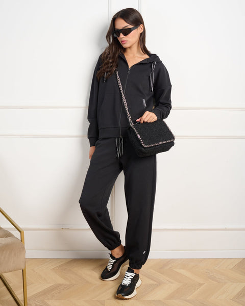 סטיב מאד - מכנסיים ארוכים לנשים KARINA-P בשחור