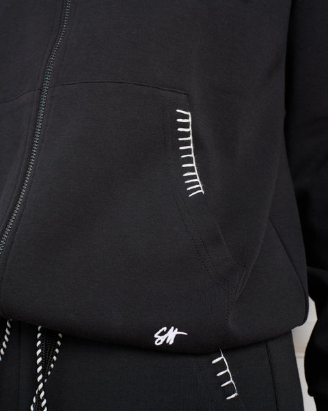 סטיב מאד - ג'קט קפוצ'ון לנשים KARINA-T בשחור