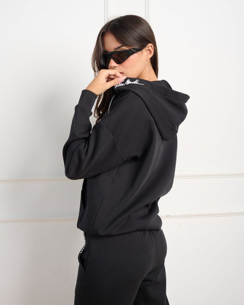 סטיב מאד - ג'קט קפוצ'ון לנשים KARINA-T בשחור