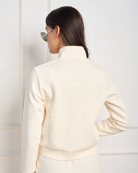 סטיב מאד - ג'קט ספורטיבי לנשים MEI-T בגוון קרם