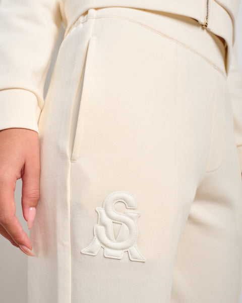 סטיב מאד - מכנסיים ארוכים לנשים MEI-P בגוון קרם