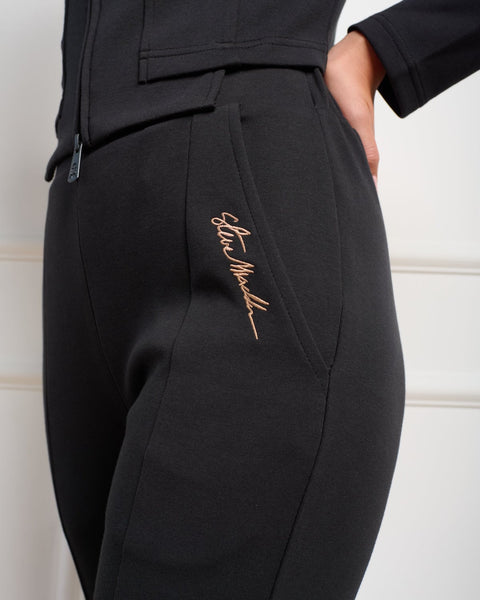 סטיב מאד - מכנסיים לנשים בגזרת פלייר LUNA-P בשחור