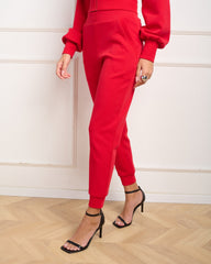 מכנסיים ארוכים לנשים MIRANDA-P באדום