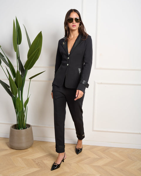 סטיב מאד - מכנסיים ארוכים לנשים CRYSTAL-P בשחור