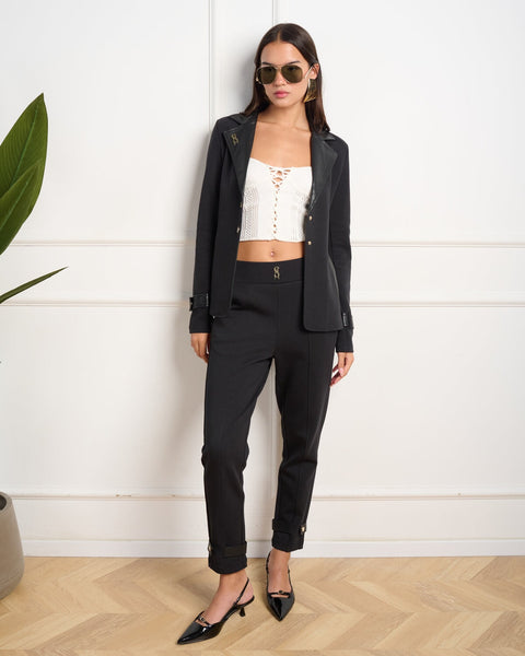 סטיב מאד - מכנסיים ארוכים לנשים CRYSTAL-P בשחור