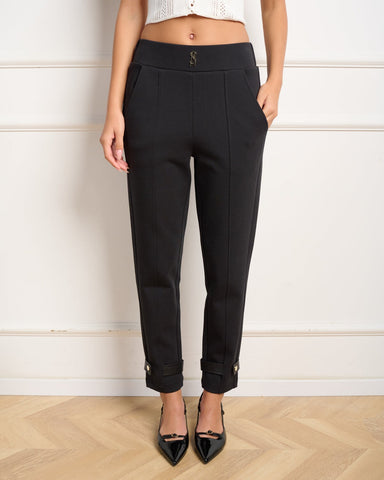 מכנסיים ארוכים לנשים CRYSTAL-P בשחור