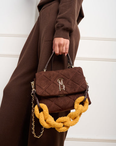 תיק צד לנשים BMIKKI-C בחום זהב