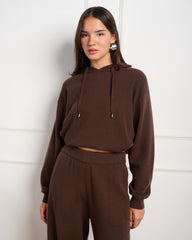 קפוצ'ון סריג לנשים KINNY בחום