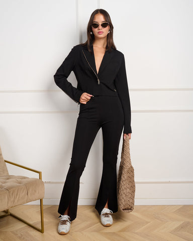 מכנסי פלייר לנשים DYLAN-P בשחור