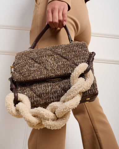 תיק צד לנשים BMIKKI-SC בחום זהב