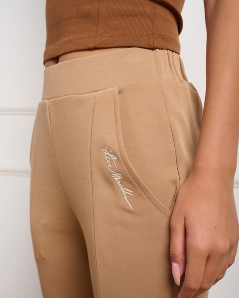 סטיב מאד - מכנסיים לנשים בגזרת פלייר LUNA-P בחום