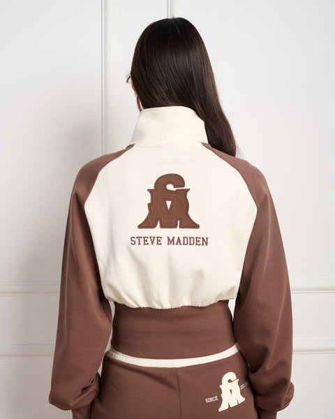 סטיב מאד - ג'קט ספורטיבי לנשים MIRANDA-T בחום משולב