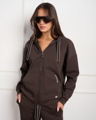 ג'קט קפוצ'ון לנשים KARINA-T בחום