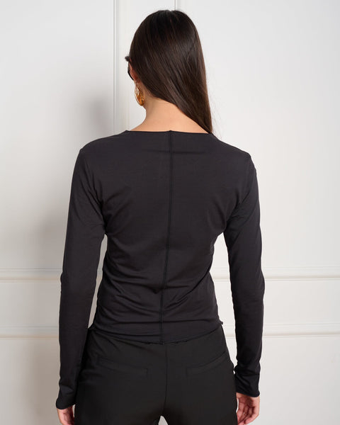 סטיב מאד - חולצה ארוכה לנשים COLA בשחור