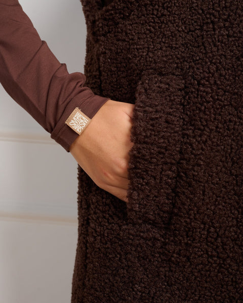 סטיב מאד - מעיל ווסט לנשים BENIT בחום