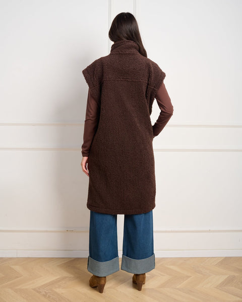 סטיב מאד - מעיל ווסט לנשים BENIT בחום