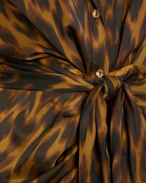 סטיב מאד - שמלת מעטפת מידי TORI במנומר