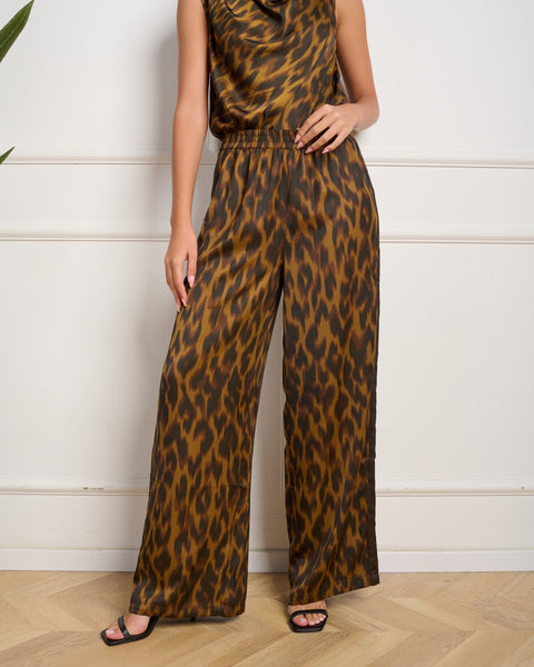 סטיב מאד - מכנסיים רחבים לנשים MOXIE במנומר