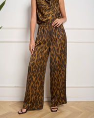 מכנסיים רחבים לנשים MOXIE במנומר