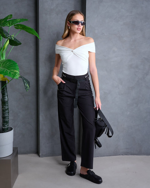 סטיב מאד - מכנסיים ארוכים לנשים RIO בשחור