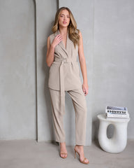 מכנסיים לנשים MILENA בבז׳