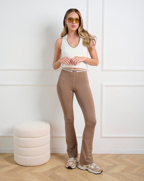 סטיב מאד - מכנסי טייץ לנשים MELANIA-P בחום בהיר