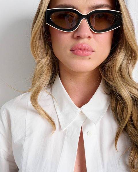 סטיב מאד - חולצה מכופתרת לנשים GIO בלבן