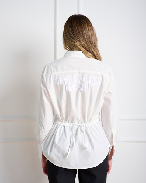 סטיב מאד - חולצה מכופתרת לנשים GIO בלבן