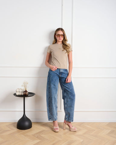 חולצת טי לנשים BONNIE בבז'