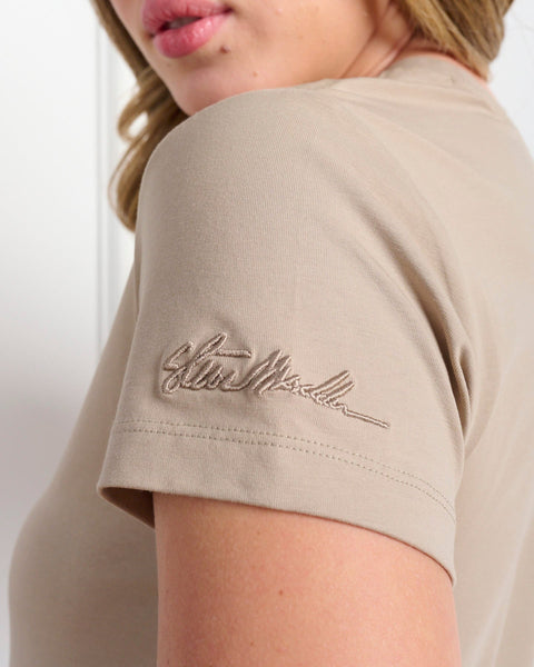 סטיב מאד - חולצת טי לנשים BONNIE בבז'