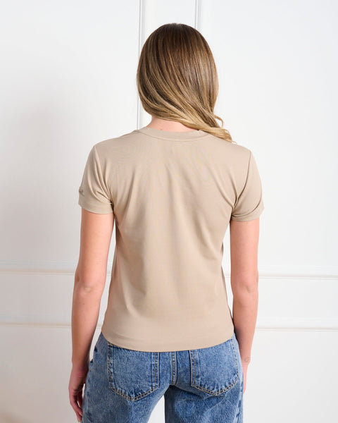 סטיב מאד - חולצת טי לנשים BONNIE בבז'