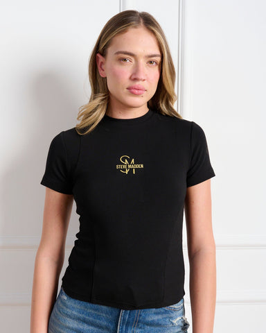 טי-שירט לנשים DANNY-T בשחור