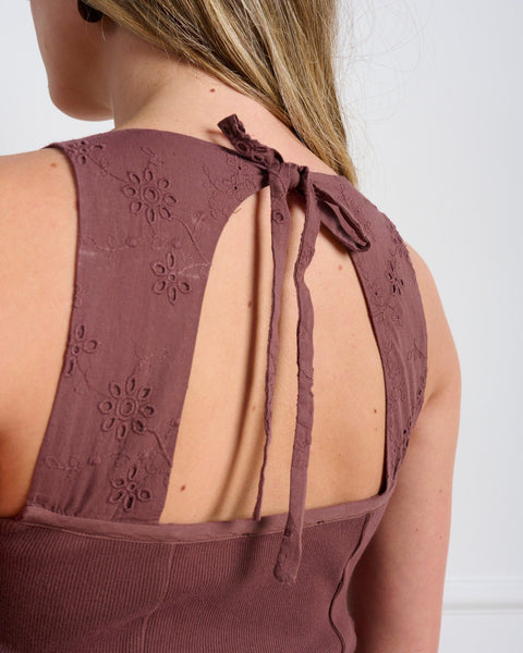 סטיב מאד - גופיה בסגנון מחוך DIXIE בחום