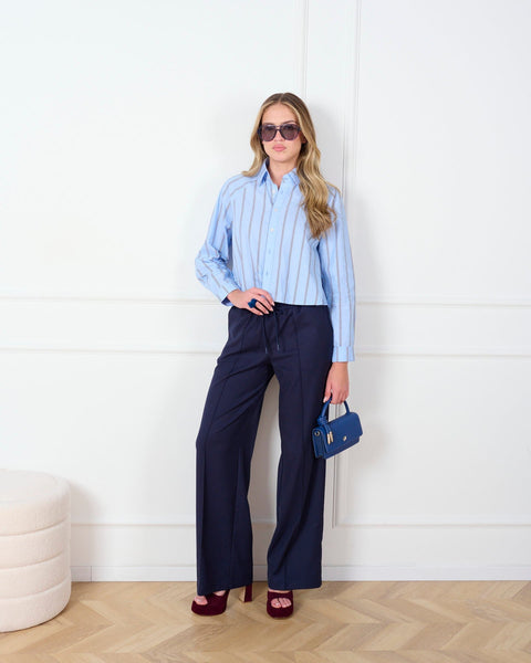 סטיב מאד - חולצה מכופתרת לנשים TESS-R בתכלת