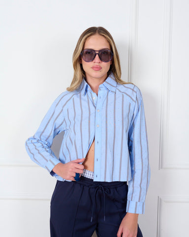 חולצה מכופתרת לנשים TESS-R בתכלת