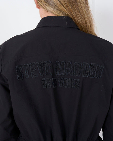 סטיב מאד - חולצה מכופתרת לנשים GIO בשחור