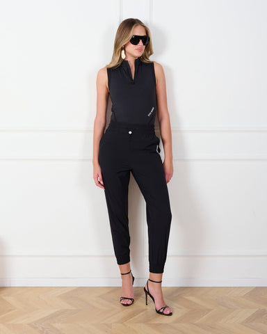 מכנסיים ספורטיביים לנשים LESLIE-P בשחור