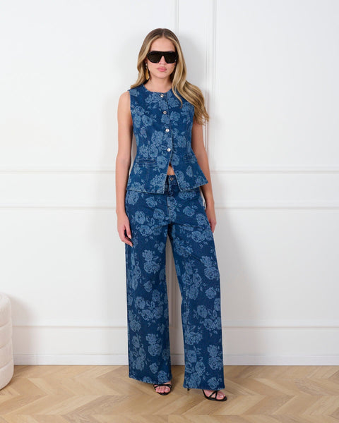 סטיב מאד - מכנסי ג'ינס לנשים JAXON בכחול ג'ינס