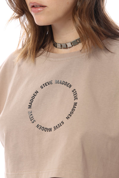 סטיב מאד - חולצת קרופ בקאמל STM2127625