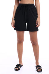 מכנסיים קצרים בצבע שחור STM2127721