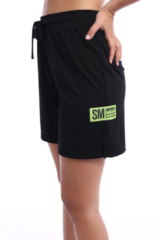 מכנסיים קצרים בצבע שחור STM2127721