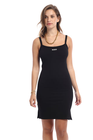 שמלת גופייה בשחור STM2127631