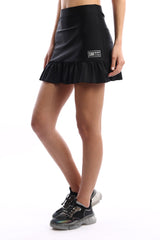 חצאית פפילום בשחור מטאלי STM2127711